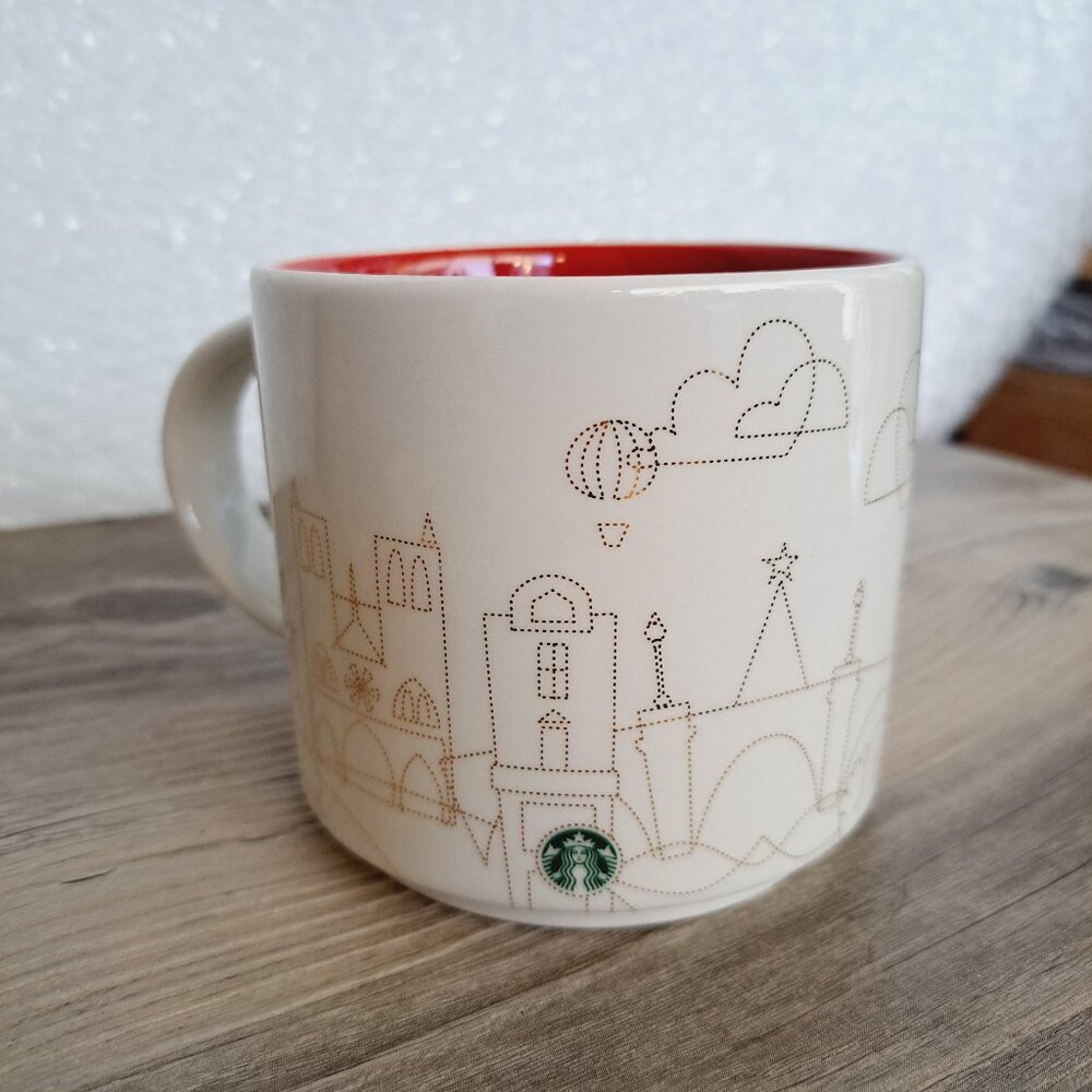 Starbucks You are Here Paris France Europe Christmas Gold Coffee City Mug 14 Oz - Picture 10 of 10